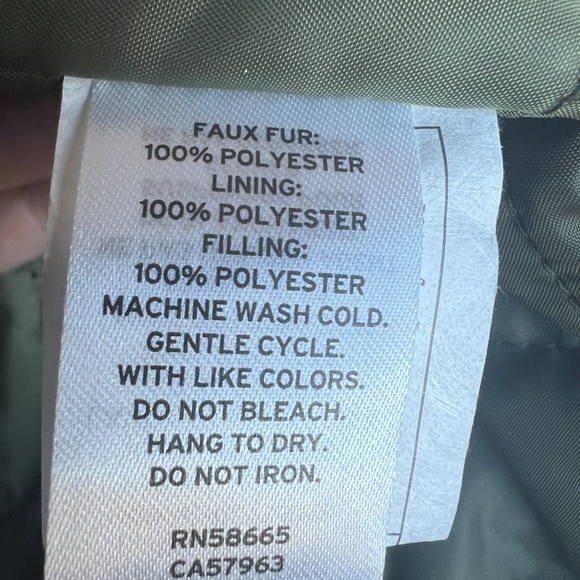 Be Proud By Bp. Gender Neutral Faux Fur Jacket In Olive Green M - Picture 7 of 16